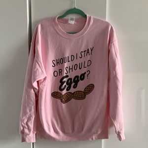 Pink “Stranger Things” Graphic Sweatshirt